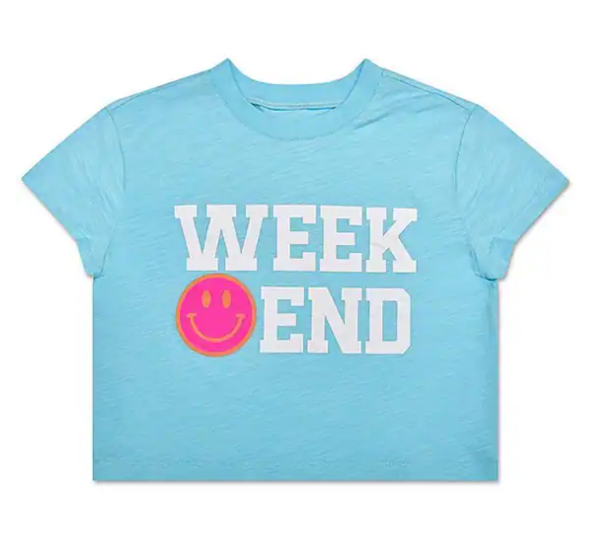 boxy tee, Color: weekend, Size: S (6/8)
