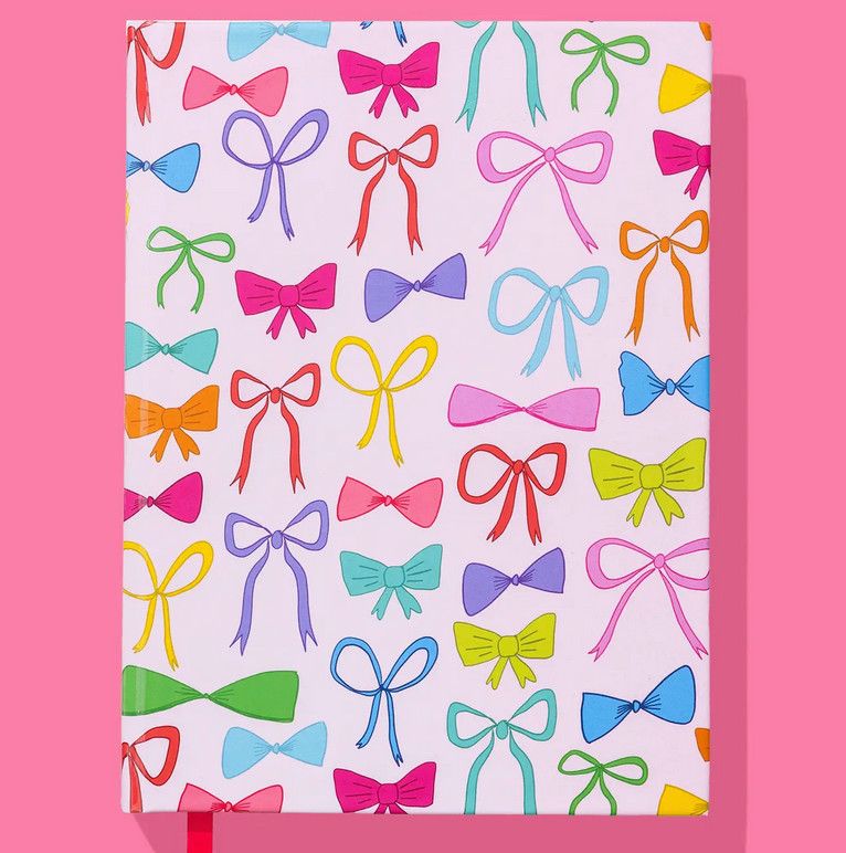 colorful bows notebook