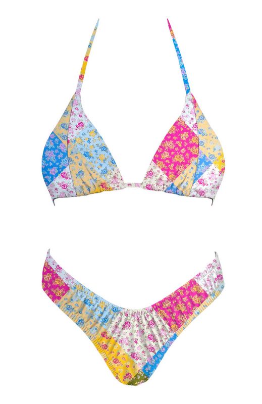 patchwork summer bikini