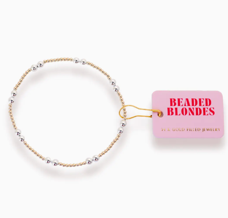 leah bracelet- mixed metals