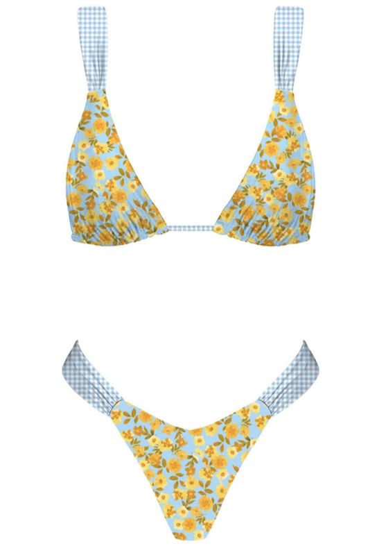 summer romance bikini- yellow