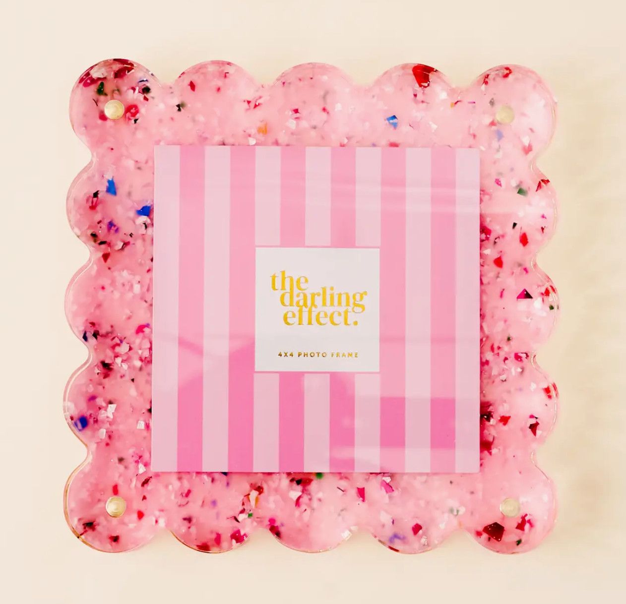 scalloped acrylic frame