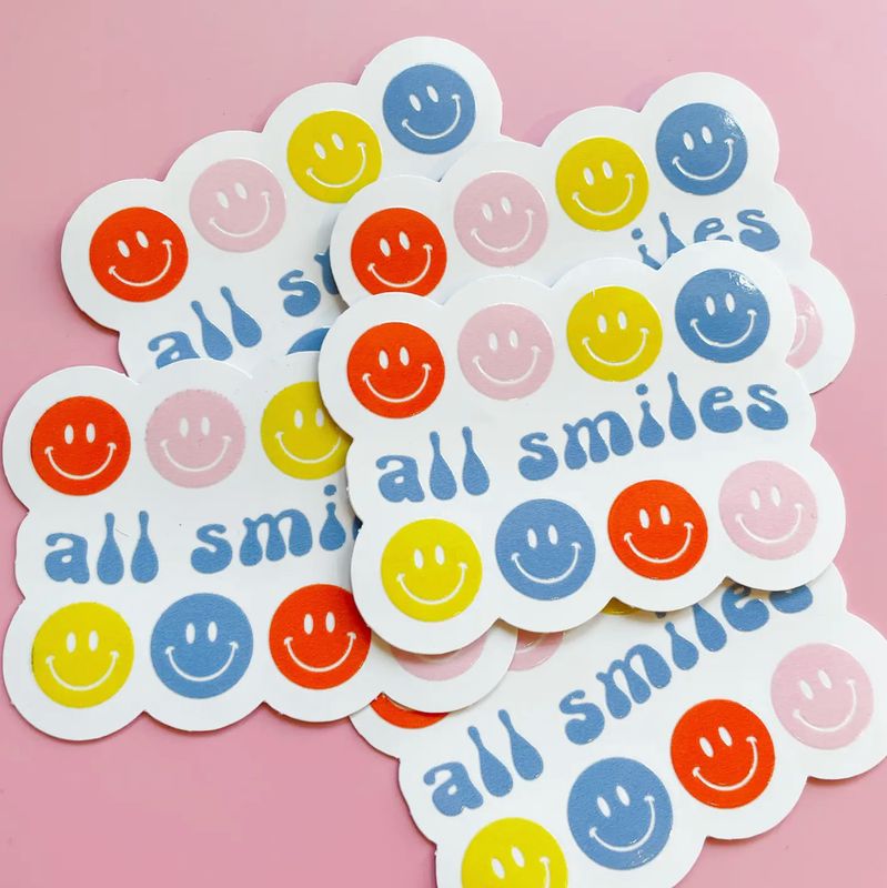 all smiles sticker