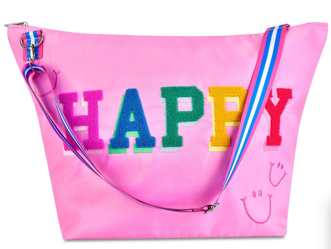 happy weekender bag