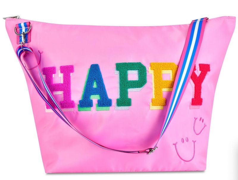 happy weekender bag