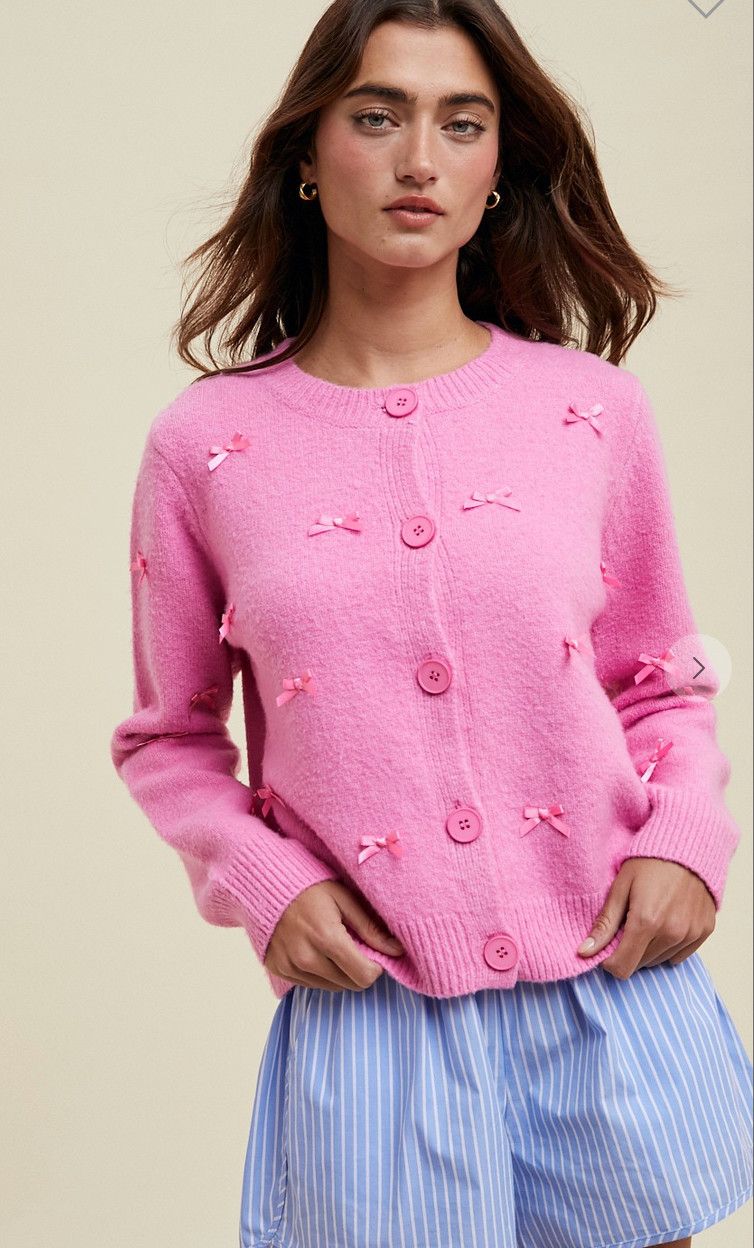 punch bow cardigan
