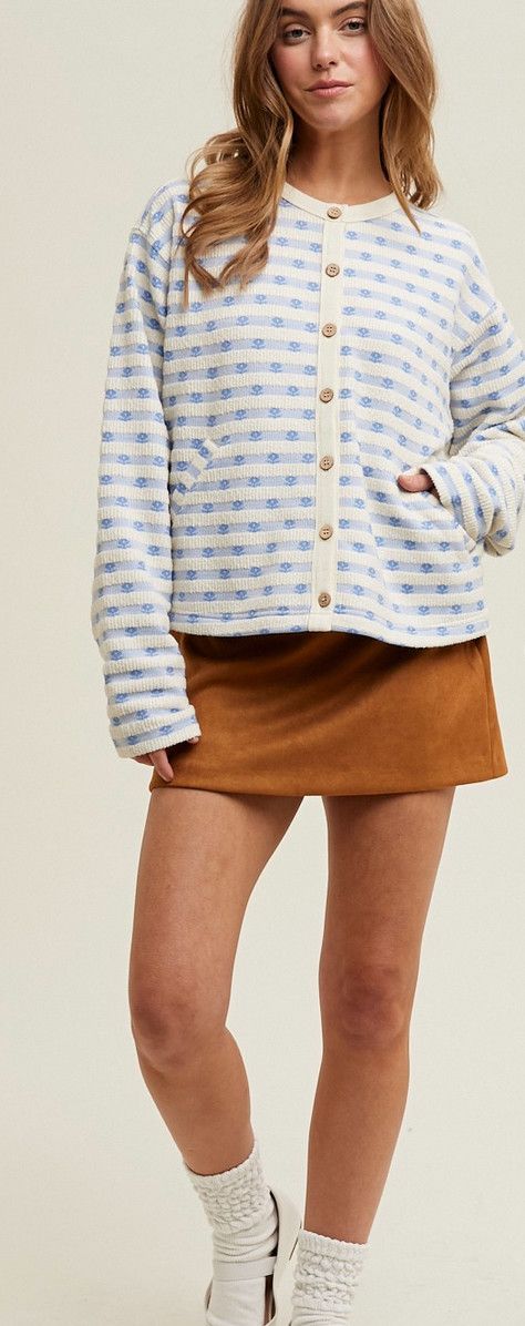 swedish floral cardigan