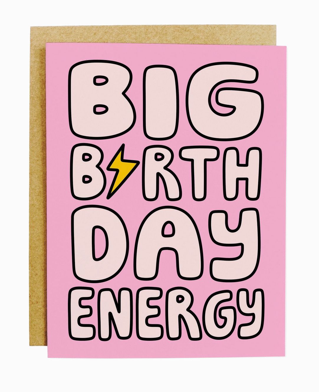 big birthday energy card