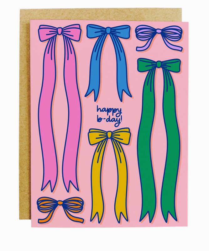 birthday bows card