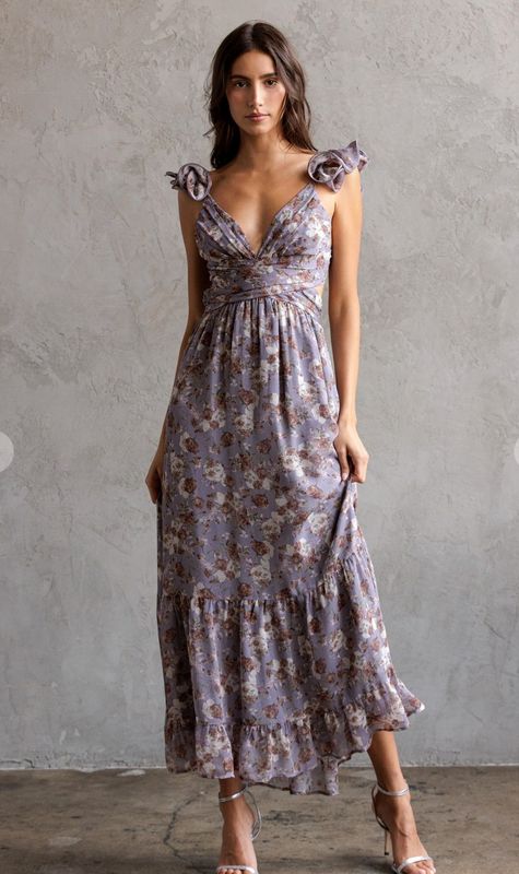among the florals dress- lavender