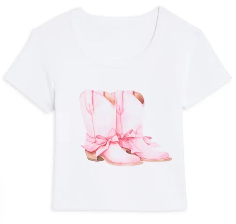 cowboy boots tee