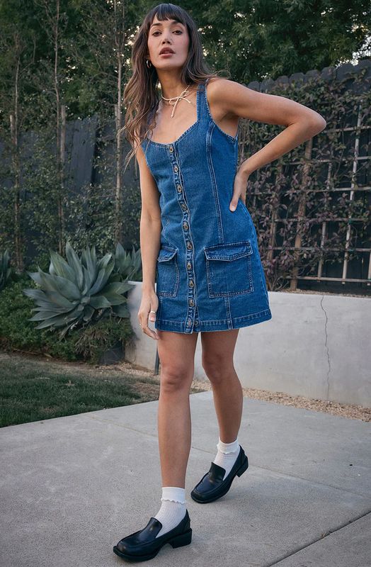 lorena mini dress- indigo