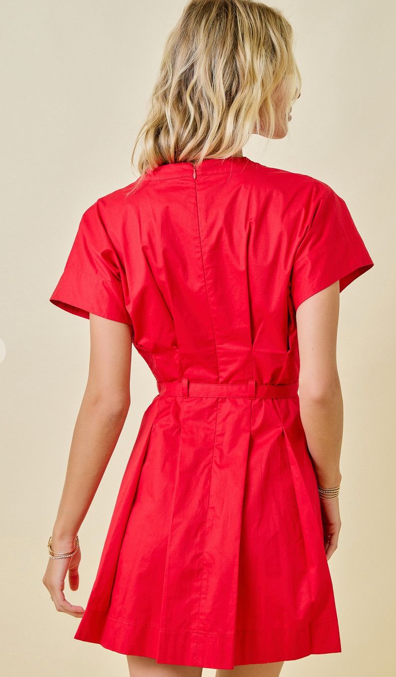 night game dress- red