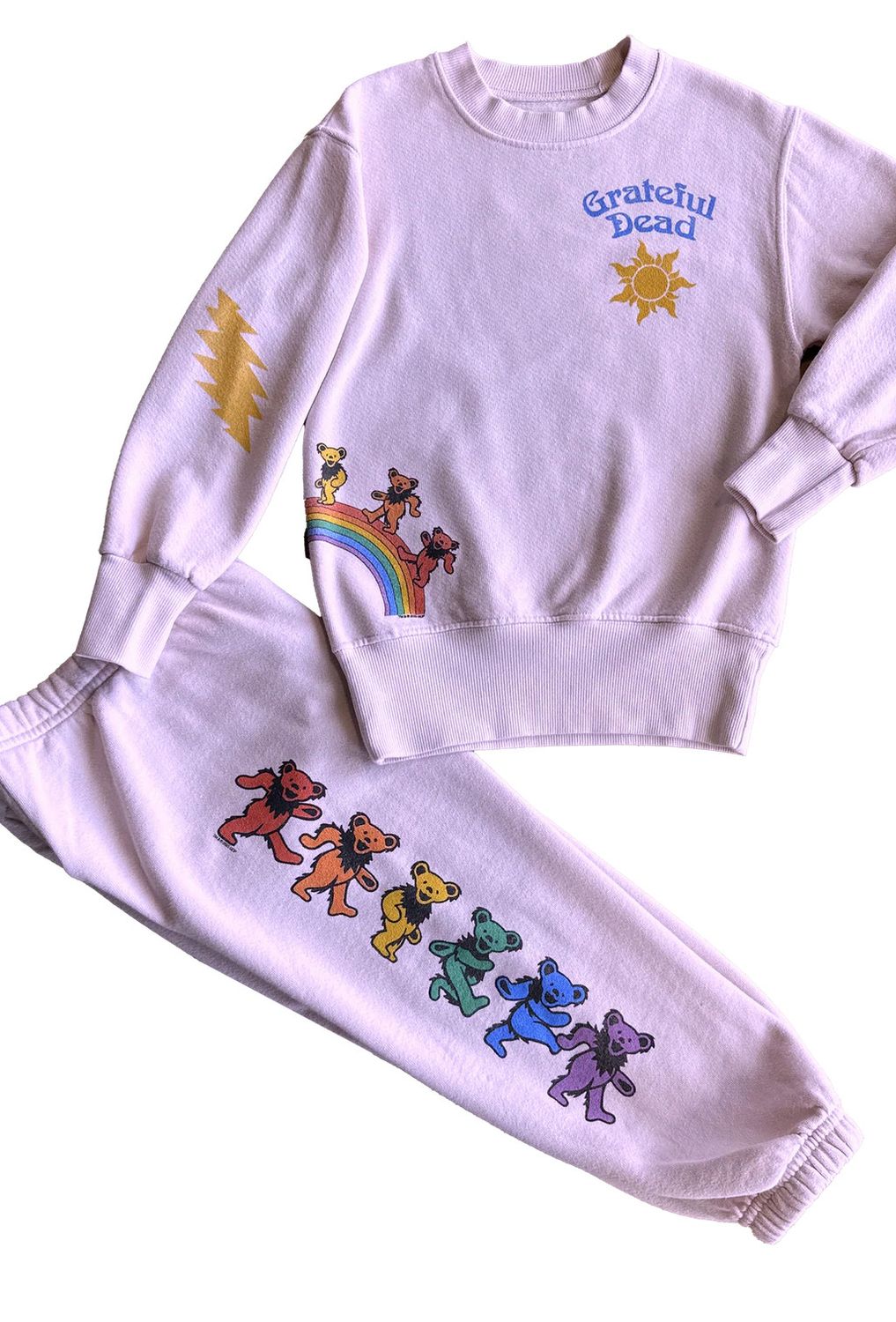 grateful dead bears sweatshirt- pink