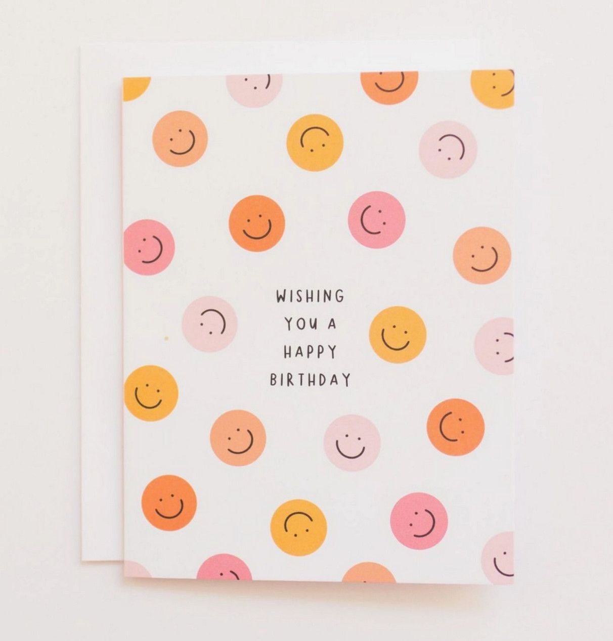 birthday smiley faces card