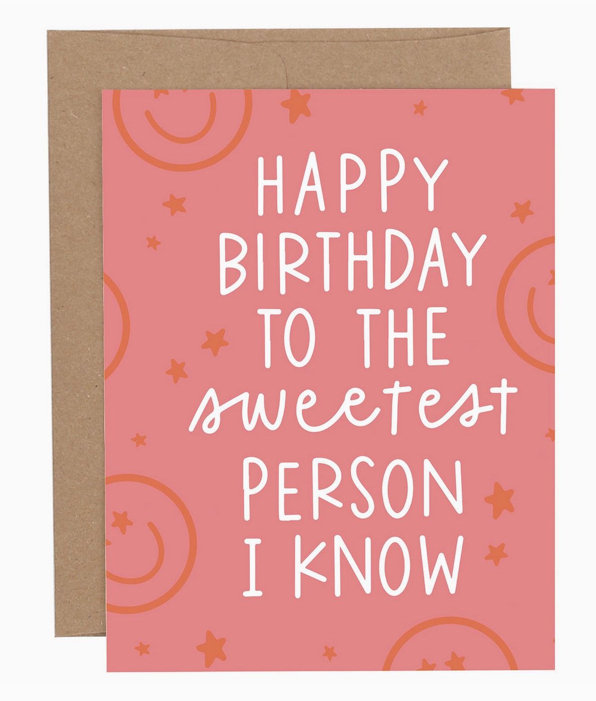 birthday sweetest person card