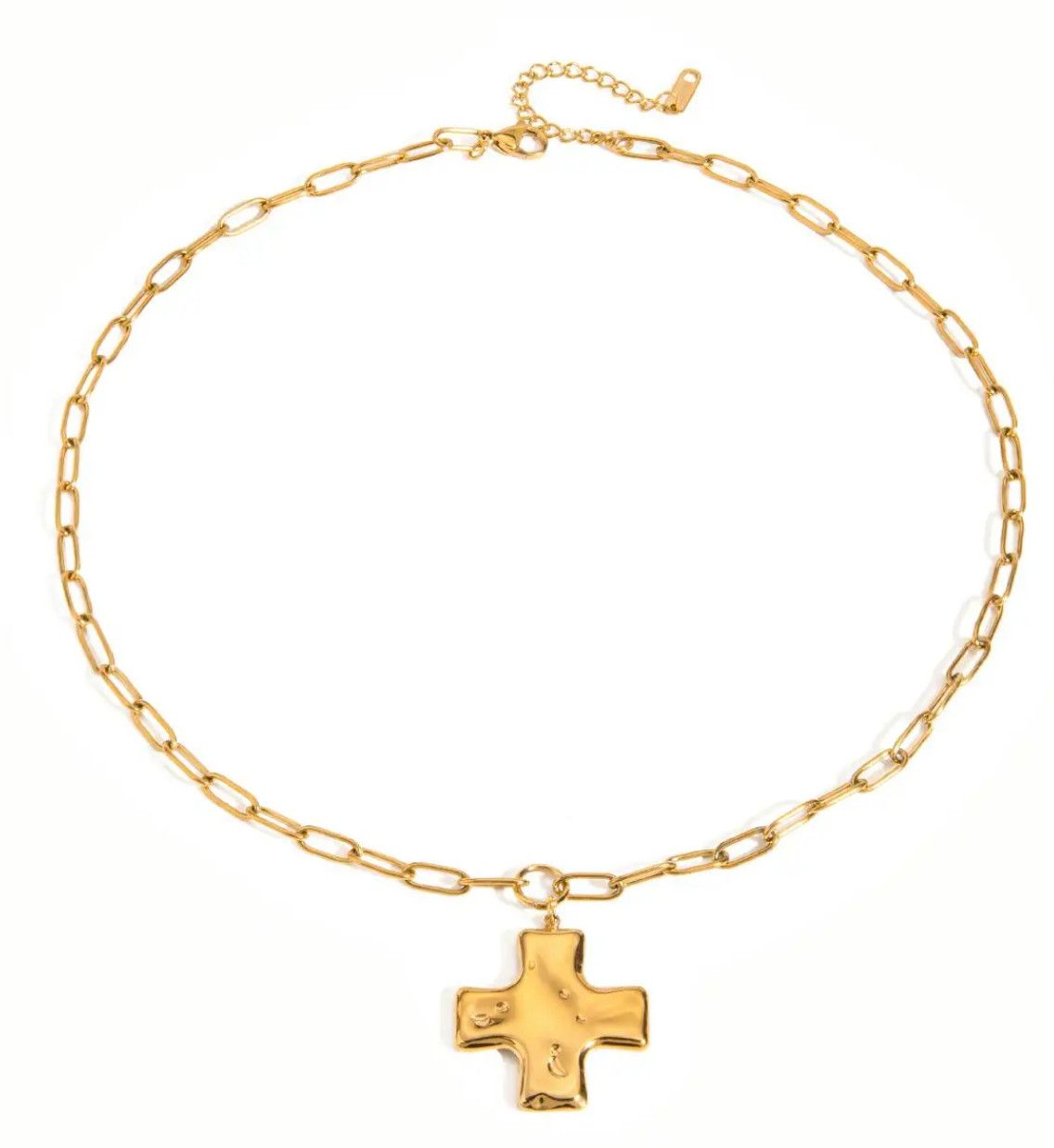 statement cross necklace