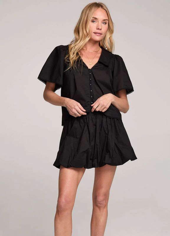 aleina mini skirt- black