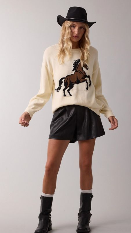 horsein&#39; around sweater