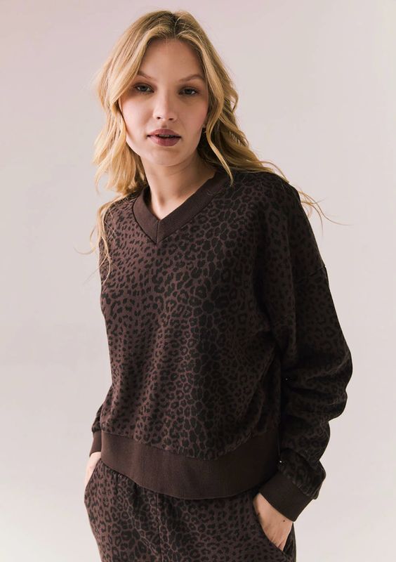 florie pullover- leopard