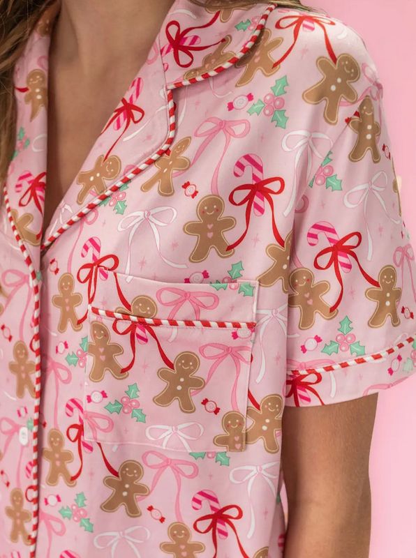 gingerbread sweets pajama set
