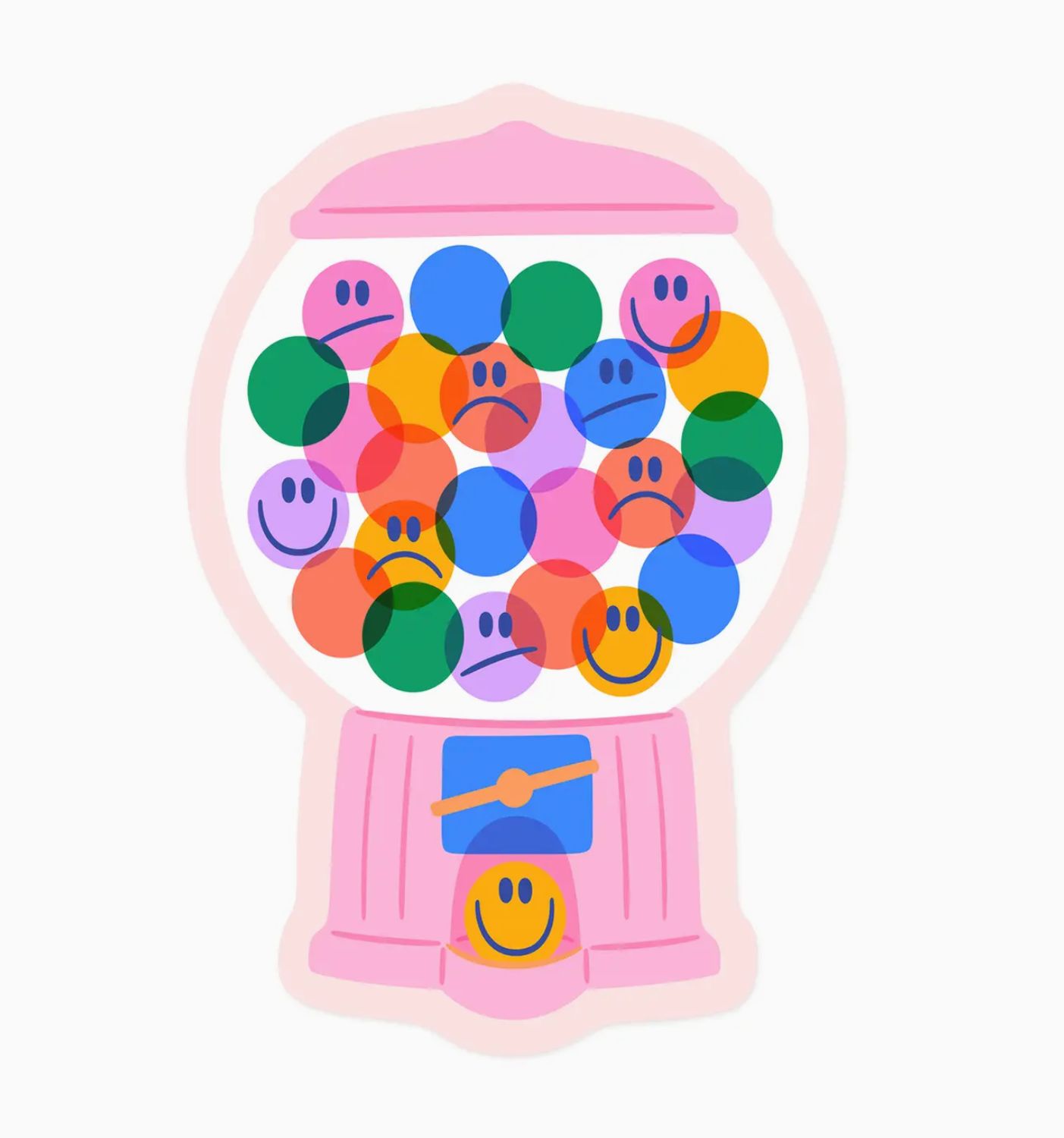 emotional gumball machine sticker