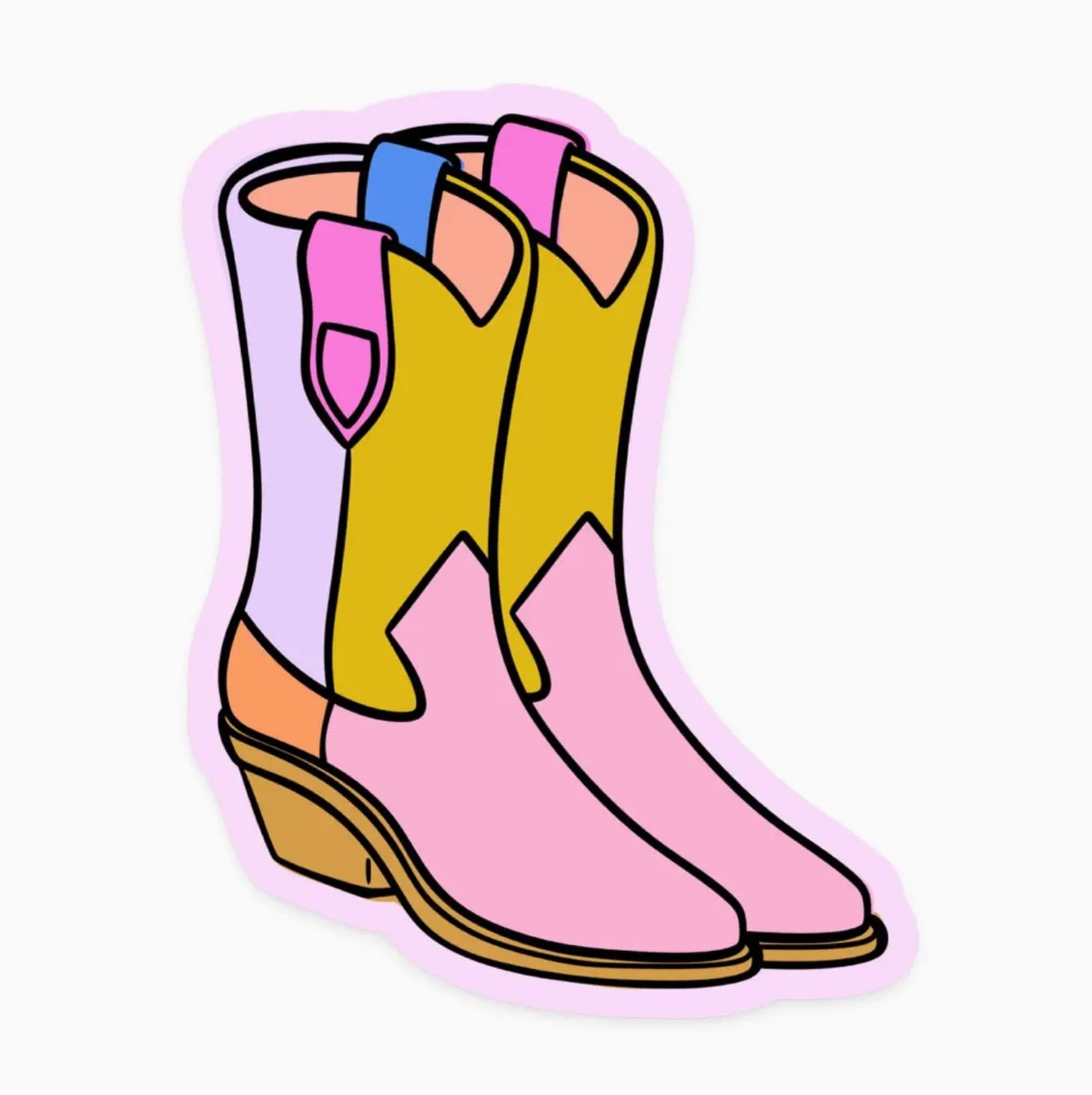 cowboy boot sticker