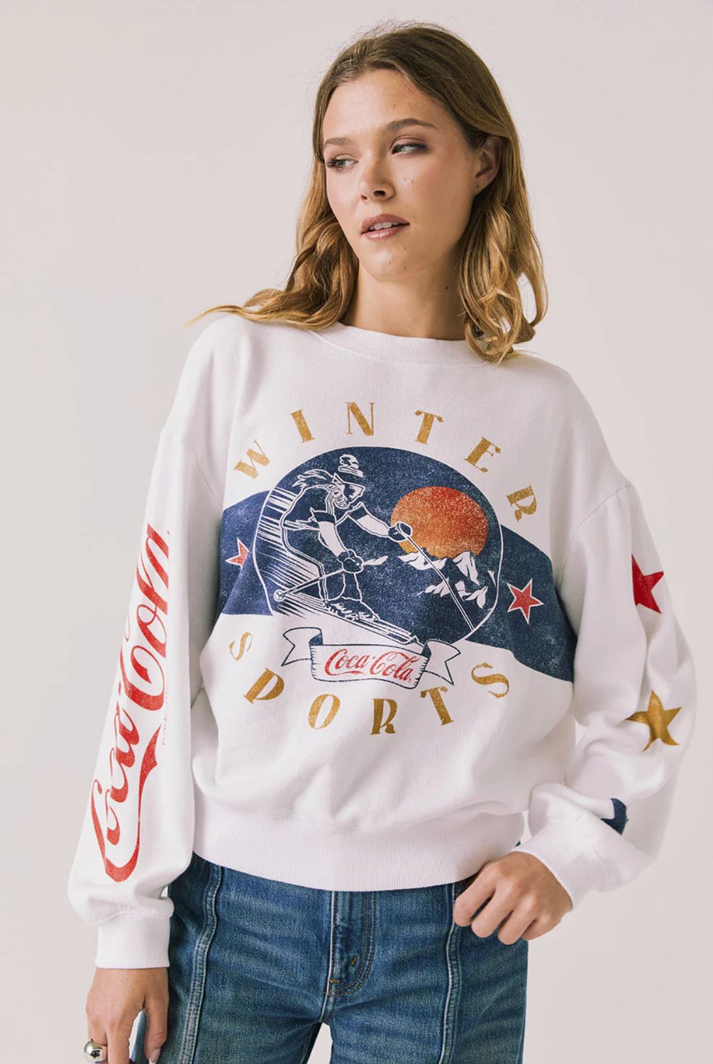 coca cola- winter sports sweatshirt