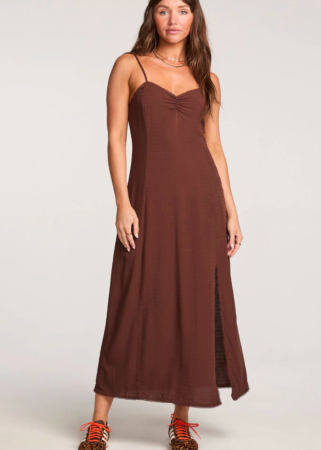 romie mini dress- chocolate