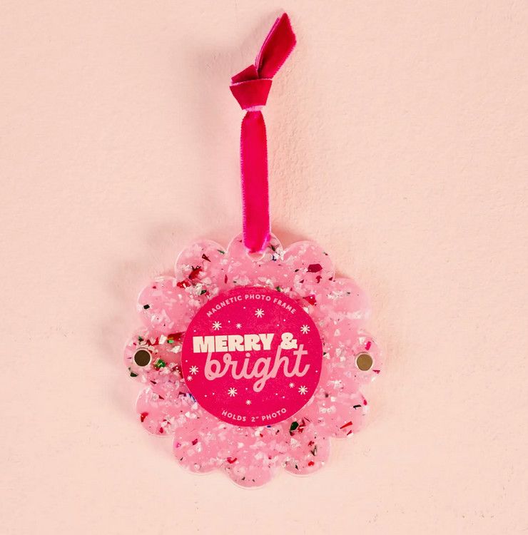 scalloped frame ornament