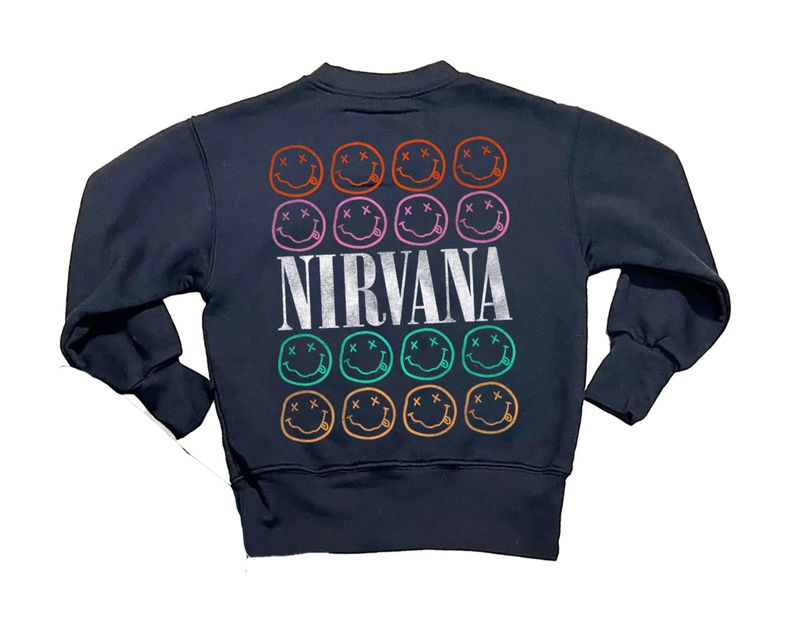 nirvana smiley sweatshirt