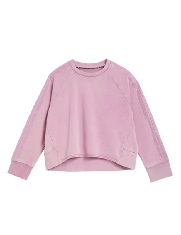 rhinestone double stripe pullover