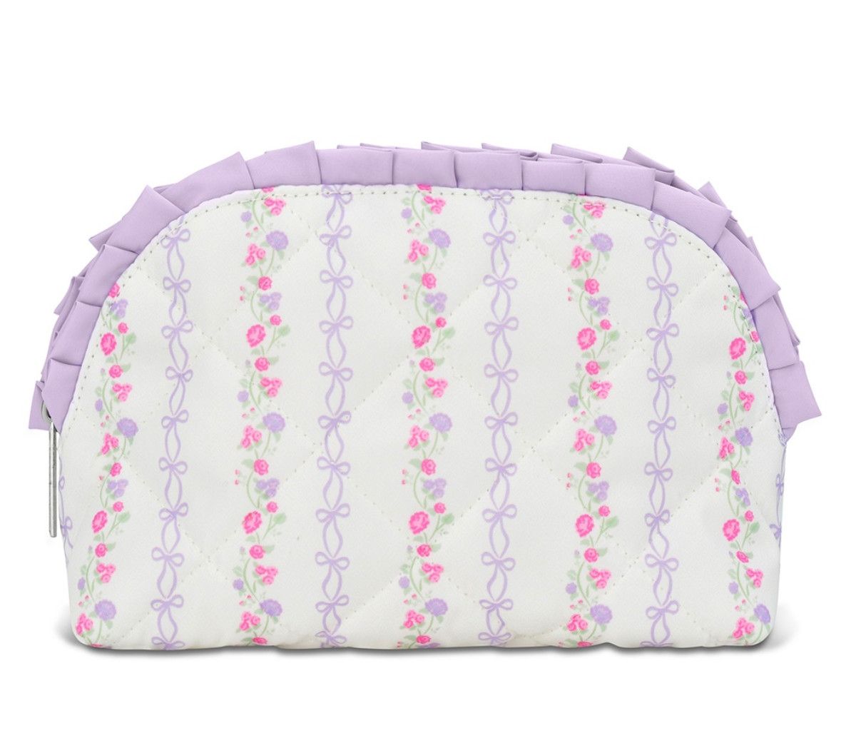 forever floral oval cosmetic bag