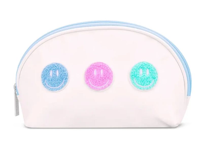 made you smile oval cosmetic bag