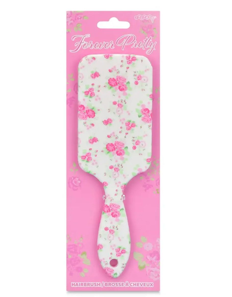 forever floral paddle brush