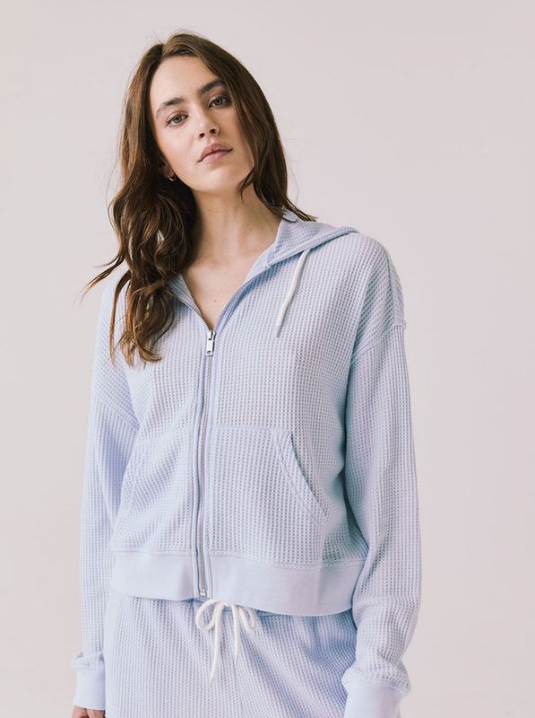 abilene zip up- skyway blue