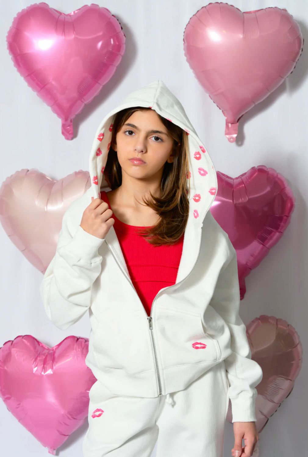 cody zip hoodie- lips