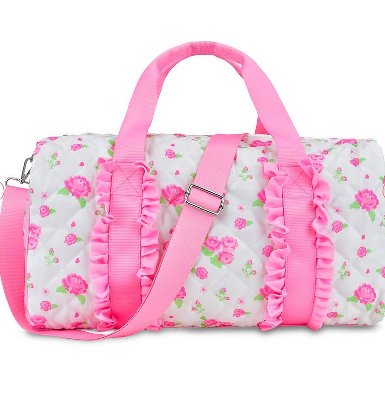 pretty in pink duffel bag