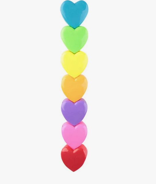 hearts stackable markers