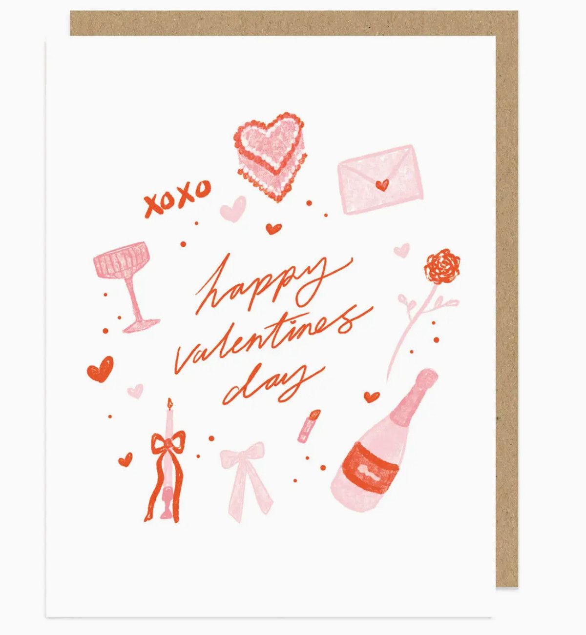 hand drawn valentines card