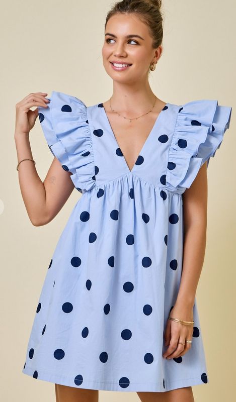 ruffle polka dot mini 