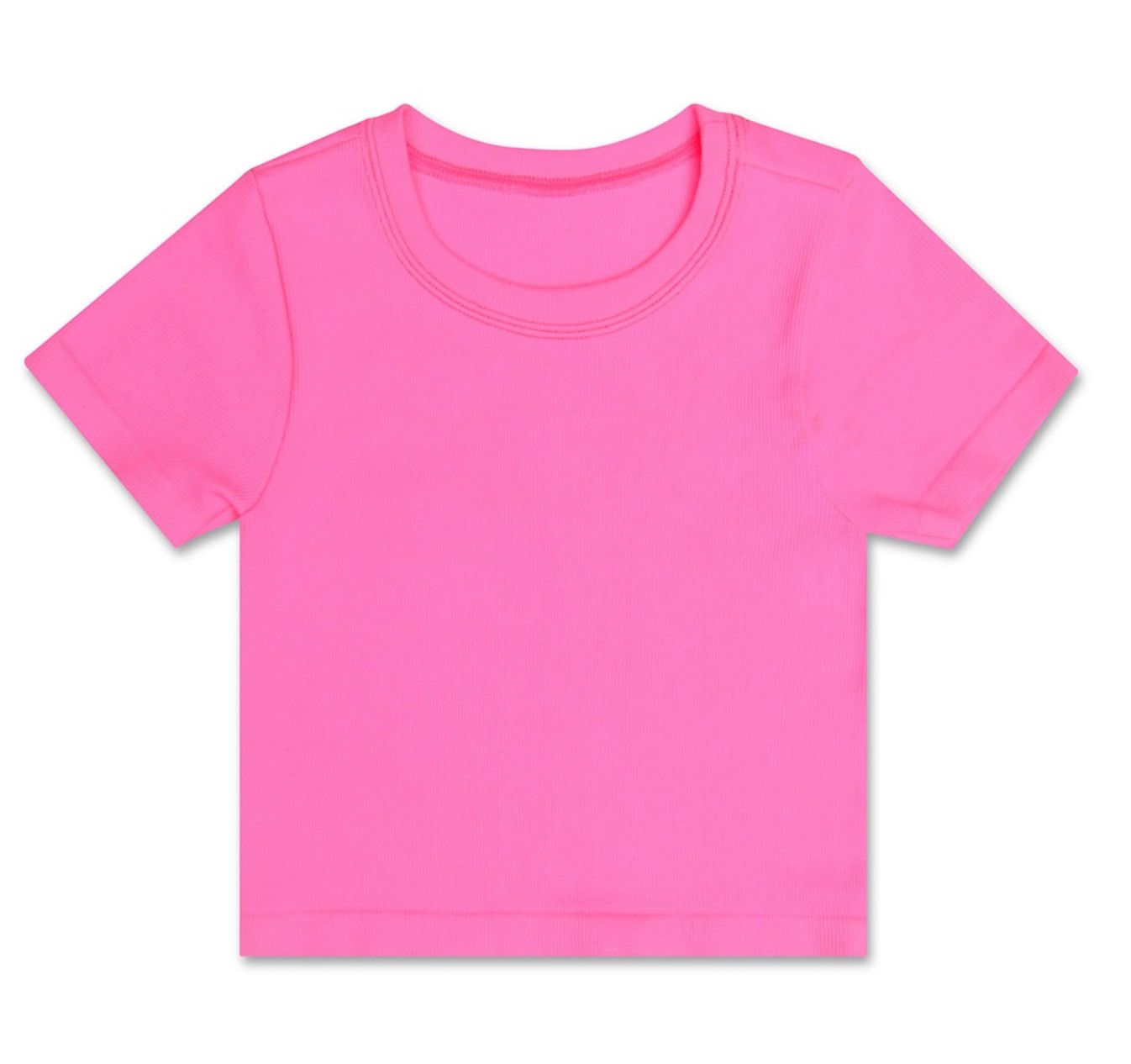 ribbed short sleeve tee