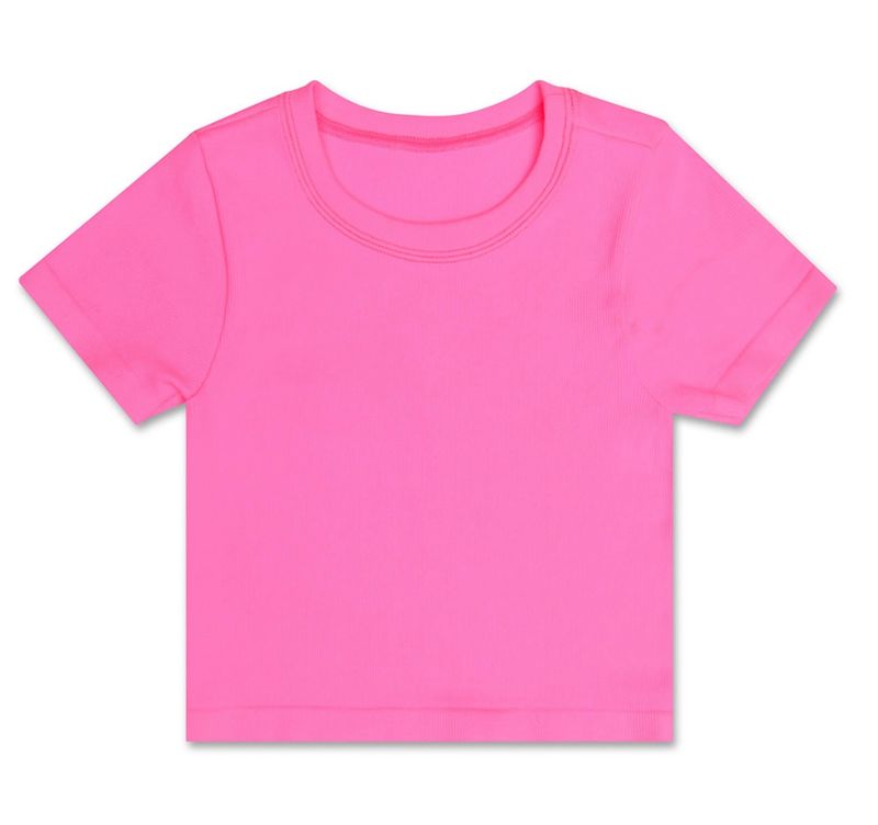 ribbed short sleeve tee