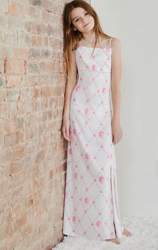 charlotte satin maxi dress