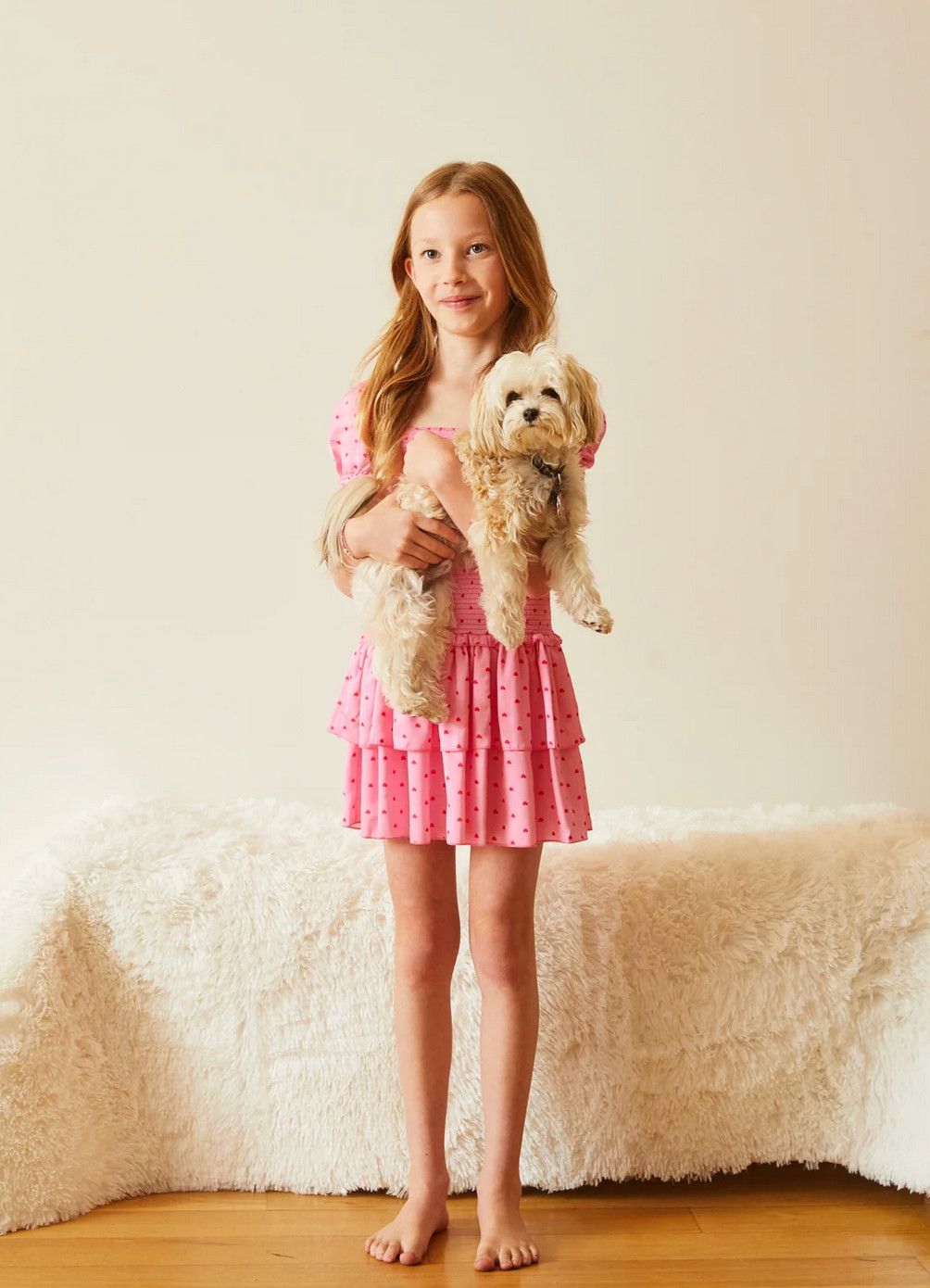 lexi smocked ruffle dress