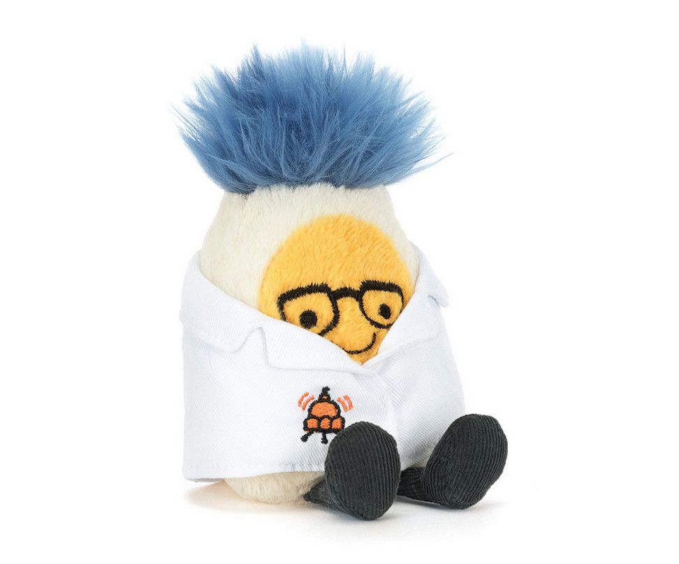 amuseables boiled egg scientist outfit