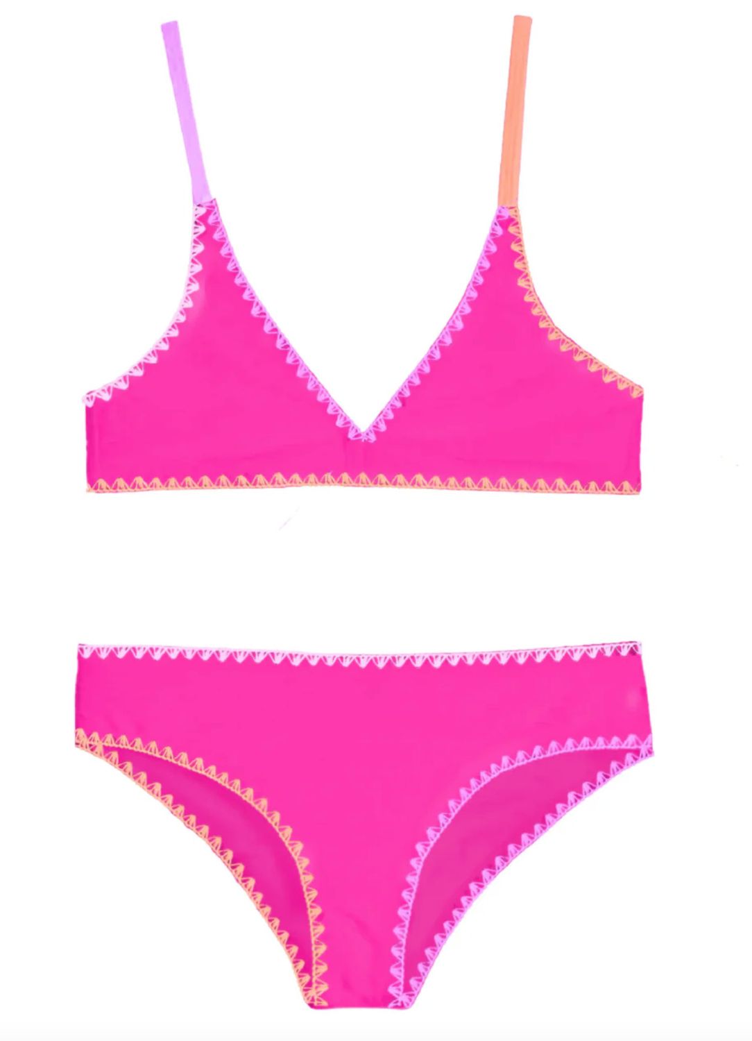 rani embroidered trim bikini