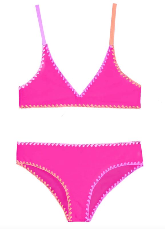 rani embroidered trim bikini