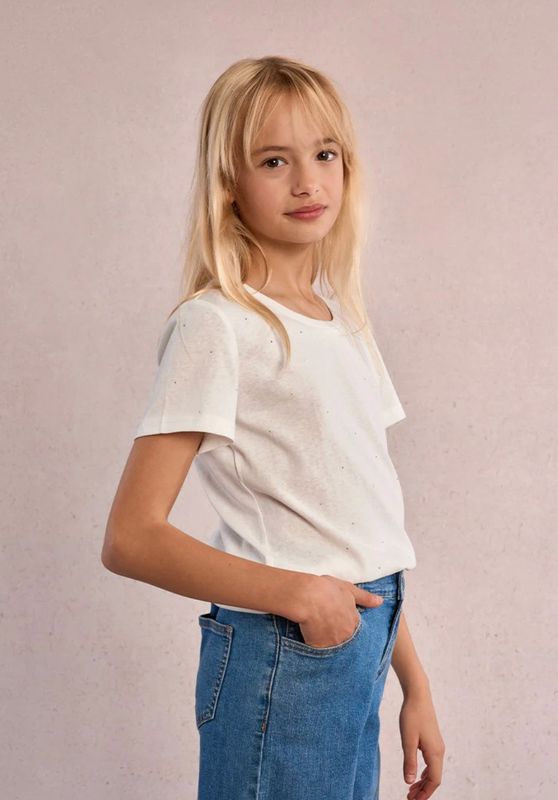 tiny rhinestone tee