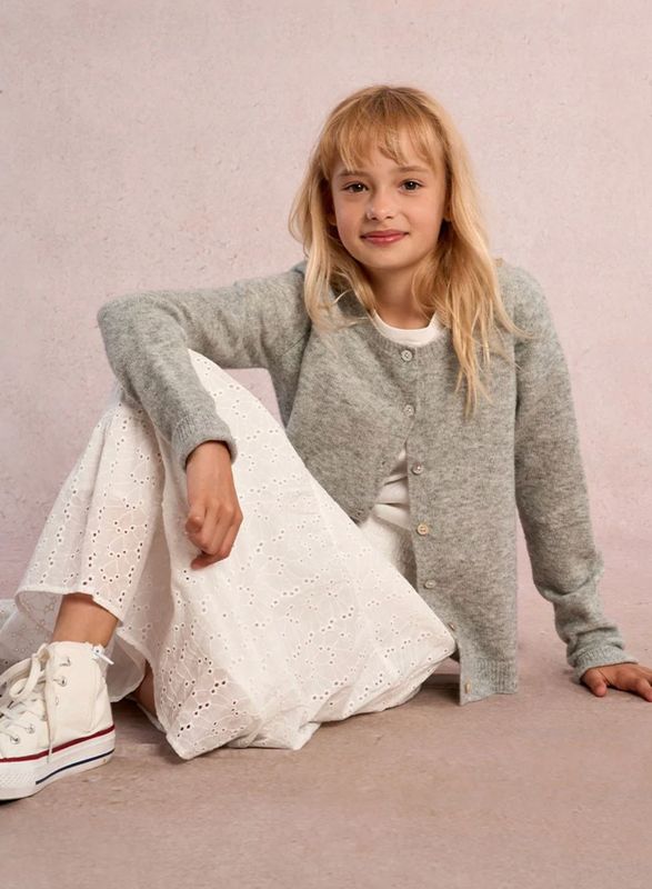 long eyelet skirt